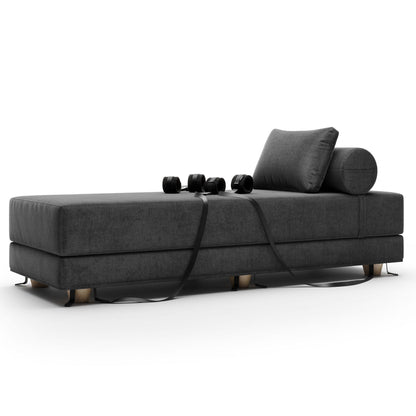 Black Label Divan Daybed with Cuffs, Bedroom Furniture by Liberator - shown in product photo 