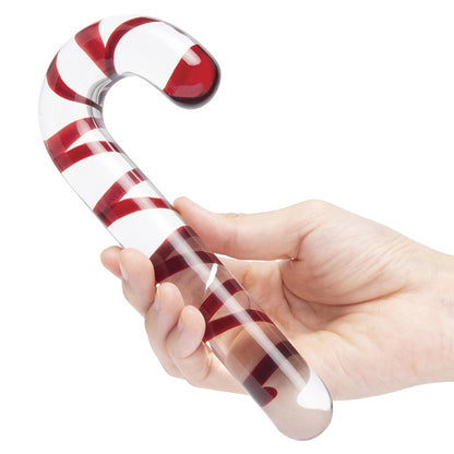 Candy Cane Glass Pleasure Wand