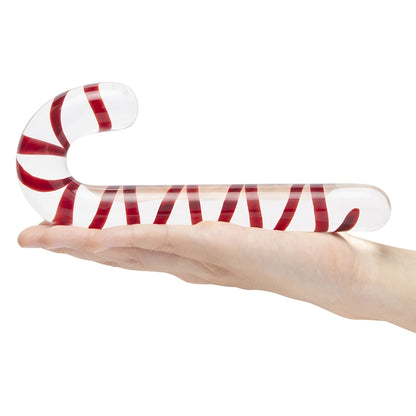 Candy Cane Glass Pleasure Wand