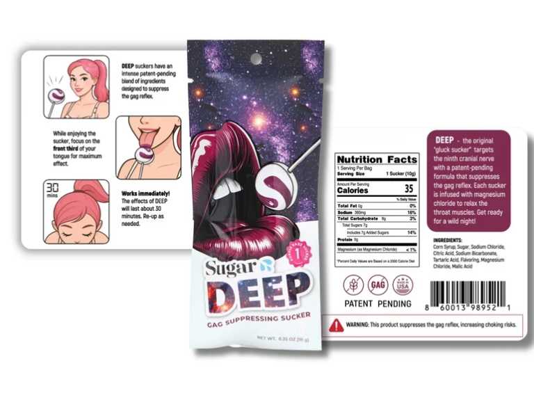 Deep Gag Suppressing Sucker Single Pack